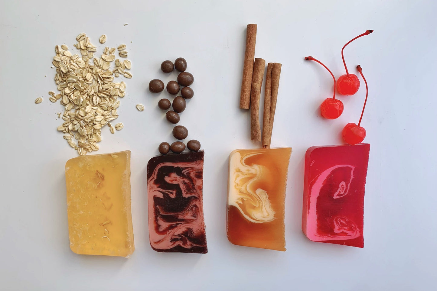 Soap Mix Set: Ginger, Cinnamon, Oats, Honey, Cheery & Chocolate