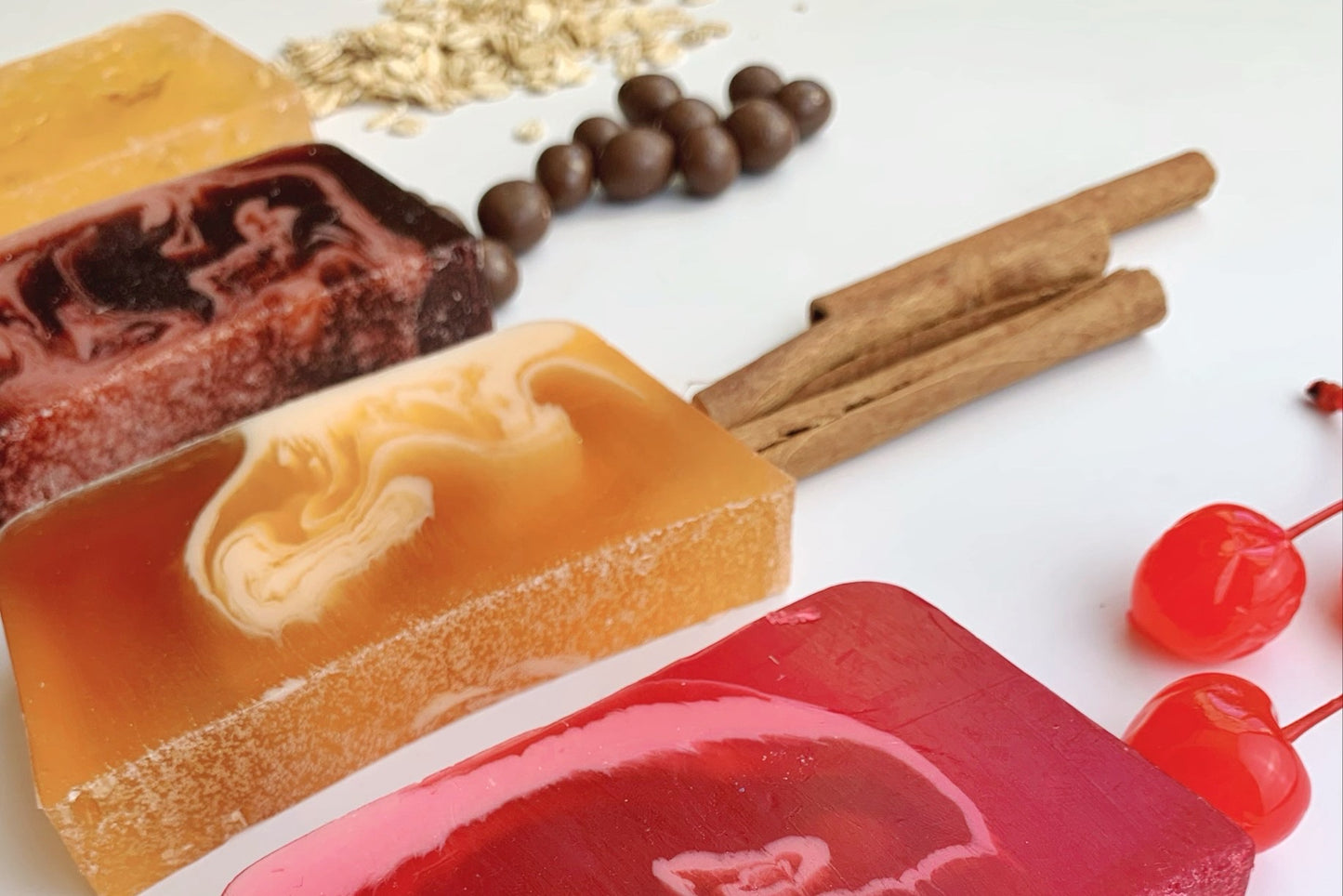 Soap Mix Set: Ginger, Cinnamon, Oats, Honey, Cheery & Chocolate