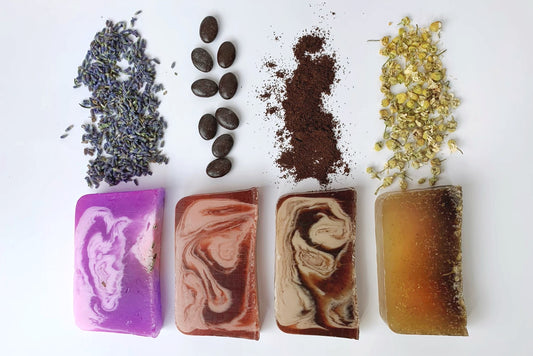 Soap Mix Set: Lavender, Chamomile, Coffee & Chocolate